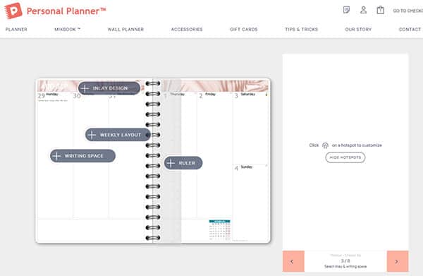 Peersonal Planner custom notebook page image